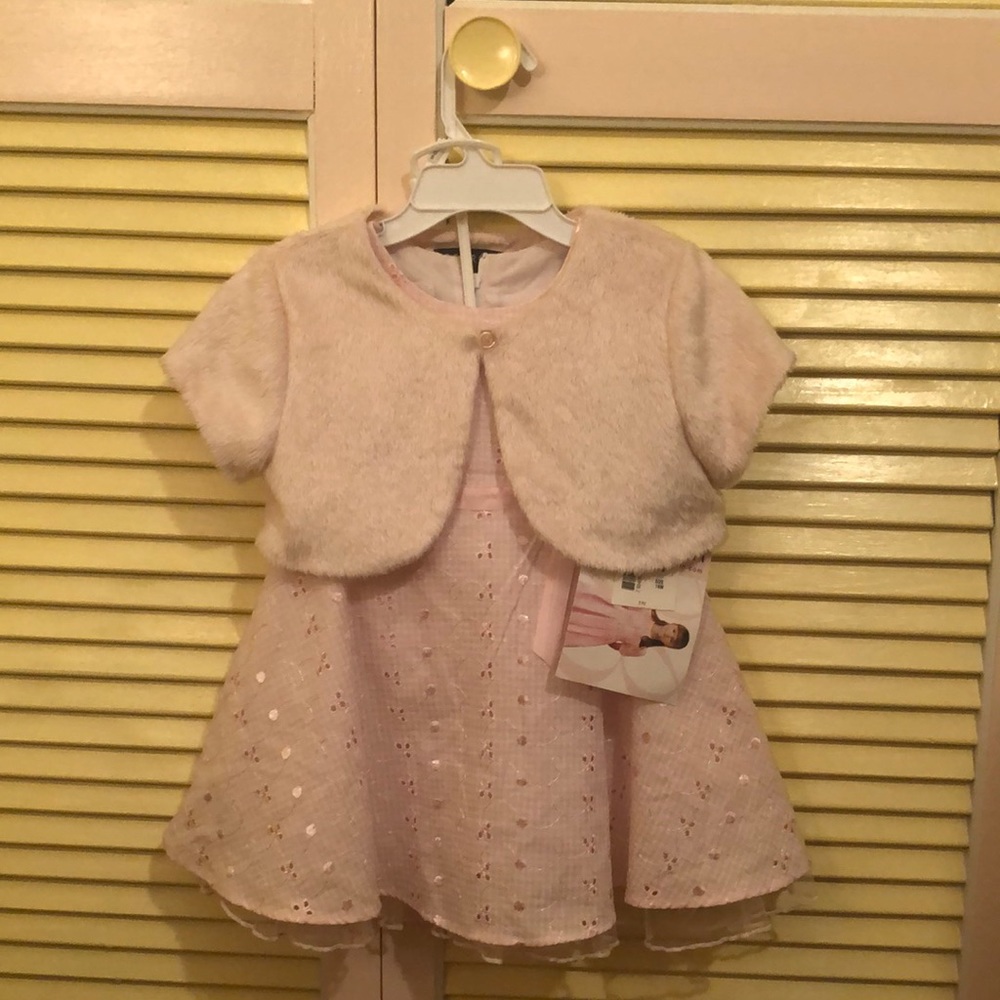 NWT - 2 Piece 18 month Pink Bonnie Jean Dress